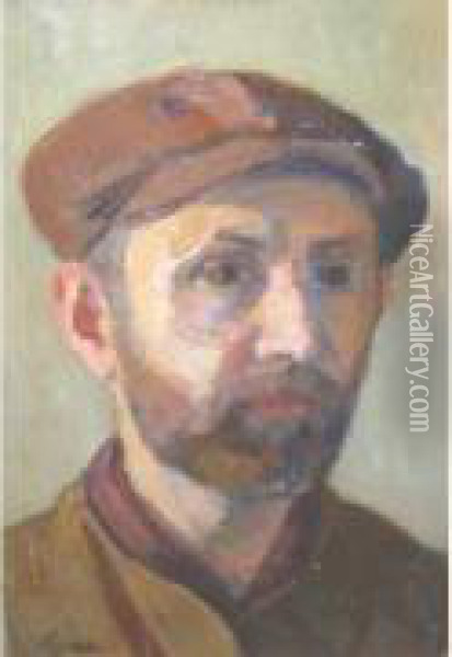 Portrait D'homme Oil Painting - Marcel, Marceli Slodki