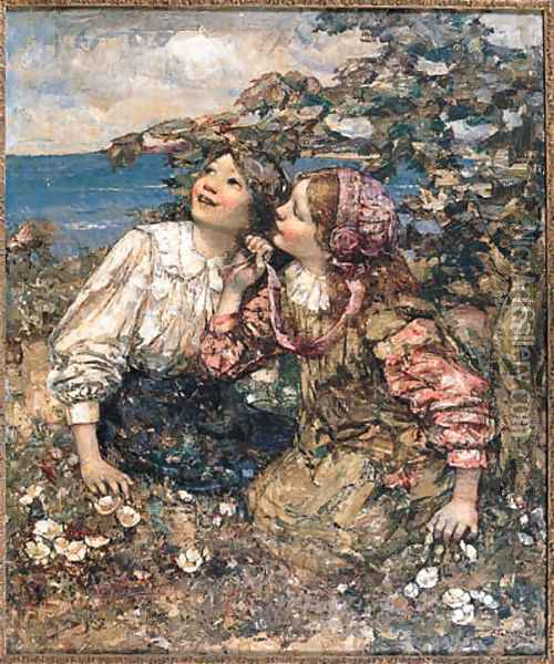 The Sound of the Lark Oil Painting - Edward Atkinson Hornel