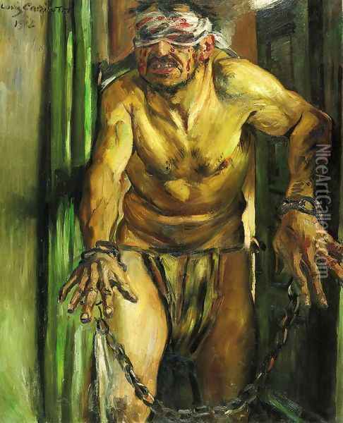 The Blinded Samson, 1912 Oil Painting - Lovis (Franz Heinrich Louis) Corinth