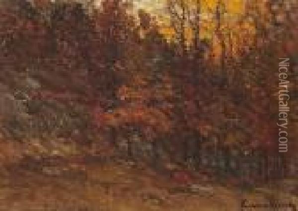 Autumn Twilight Oil Painting - John Joseph Enneking