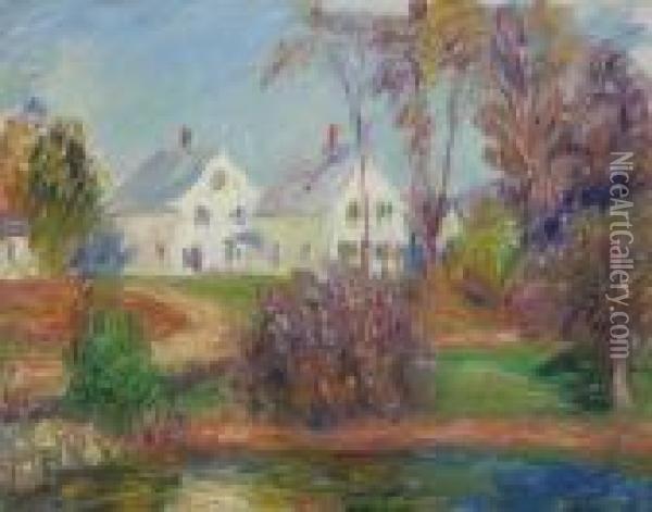 New Hampshire Boarding House Oil Painting - William Glackens