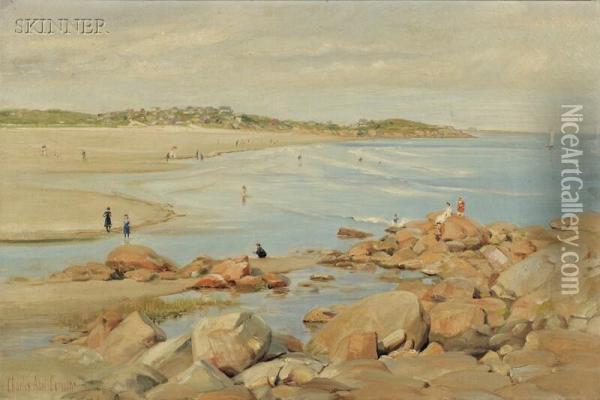 Good Harbor Beach, Gloucester, Massachusetts Oil Painting - Charles Abel Corwin