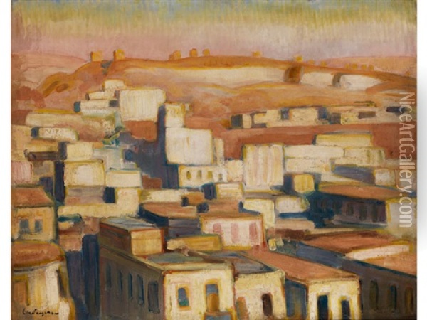 Blick Uber Eine Agyptische Stadt Oil Painting - Charles Sayers