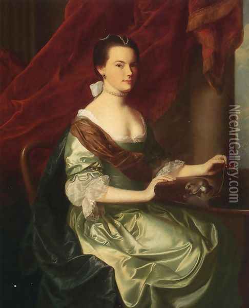Mrs. Theodore Atkinson, Jr (Francis Deering Wentworth) Oil Painting - John Singleton Copley