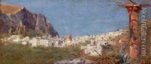 Ricordo Di Capri Oil Painting - Antonino Leto