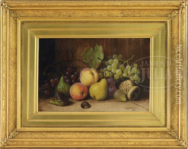 Still Life Of Fruit Oil Painting - Giuseppe Falchetti