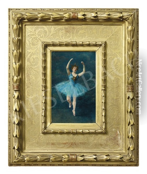 The Ballett Dancer Oil Painting - Kemendy Jenoe