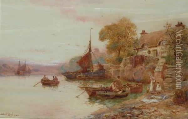 River Crossings Oil Painting - Walker Stuart Lloyd