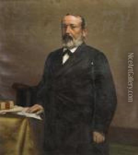 Don Francisco Vidiella Oil Painting - Juan Manuel Blanes