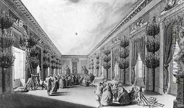 Room in the Palais des Etats Oil Painting - Charles-Joseph Le Jolivet