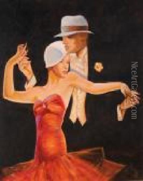 I Ballerini Oil Painting - Lev Samoilovich Bakst