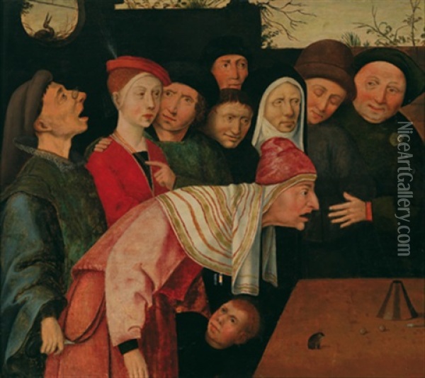 Der Scharlatan Oil Painting - Hieronymus Bosch