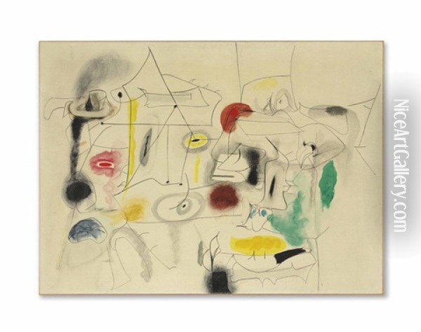 Child's Companions Oil Painting - Arshile Gorky