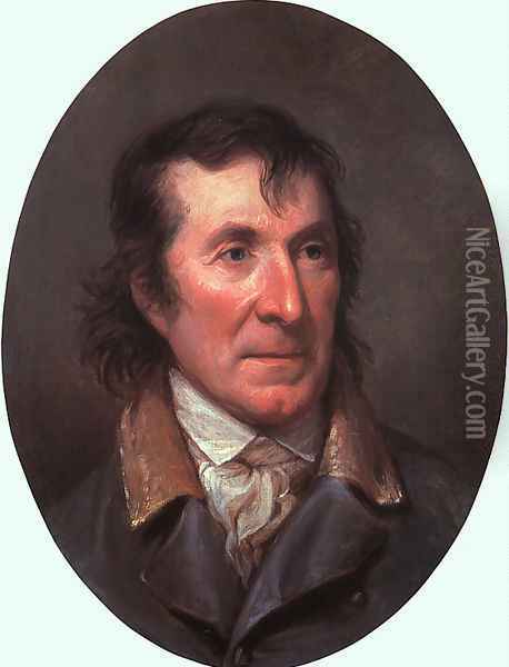 Portrait of Gilbert Stuart 1805 Oil Painting - Charles Willson Peale