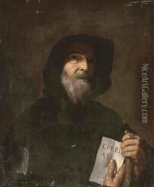 Saint Francesco of Paola Oil Painting - Jusepe de Ribera