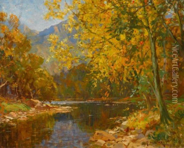 Autumn Oil Painting - Thomas J. Hill