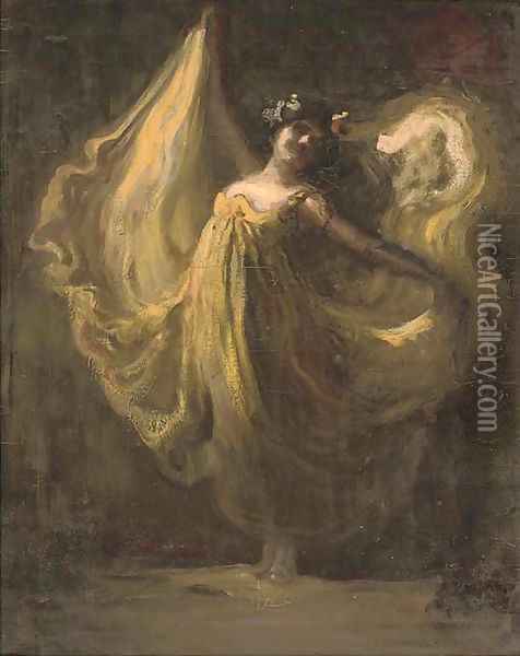 The dancer Oil Painting - Janos Thorma