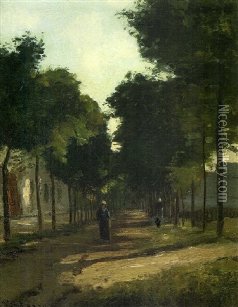La Route Oil Painting - Camille Pissarro