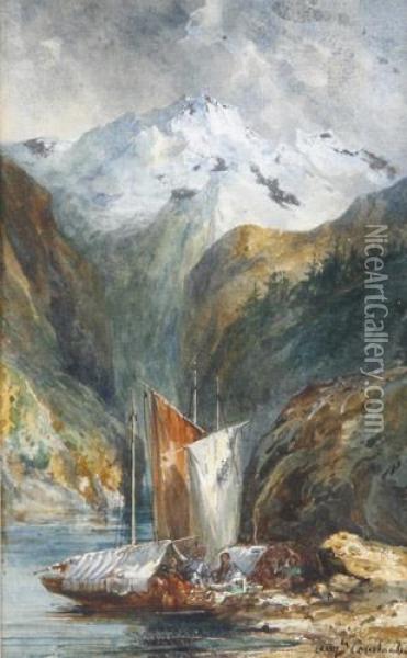 Zweiaquarelle Mit Flusslandschaften Oil Painting - Auguste-Aristide-Fernand Constantin