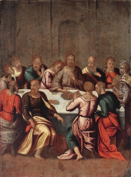 Das Abendmahl Oil Painting - Benvenuto Tisi da Garofalo