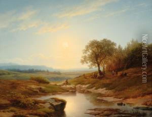 Landscape Oil Painting - Cornelis Lieste