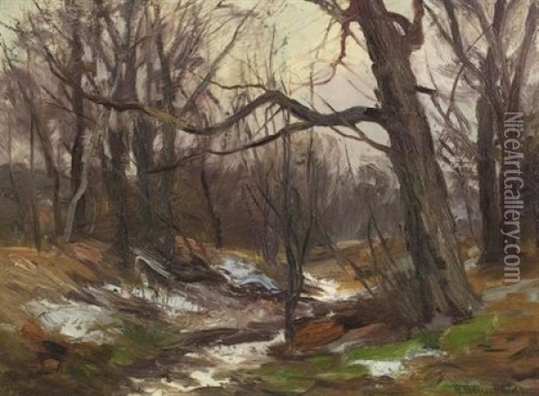 December Oil Painting - Carl Rudolph Theuerkauff