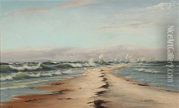 Fra Grenen Oil Painting - Johan Jens Neumann