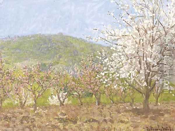 Springtime in Saratoga Oil Painting - Theodore Wores