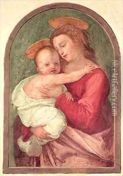 Madonna and Child Oil Painting - Fra (Baccio della Porta) Bartolommeo