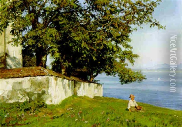 Traumerei (chiemsee) Oil Painting - Georg Macco