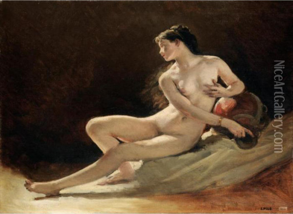 La Figure De La Seine, Etude Pour L'opera Garnier A Paris Oil Painting - Isidore Alexandre Augustin Pils
