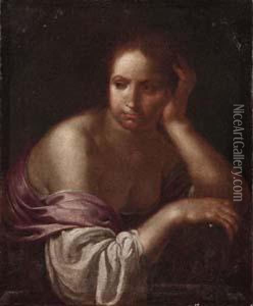 Maddalena In Meditazione Oil Painting - Francesco Furini