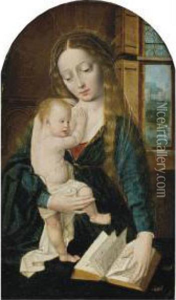 The Madonna And Child Oil Painting - Barend Van Orley