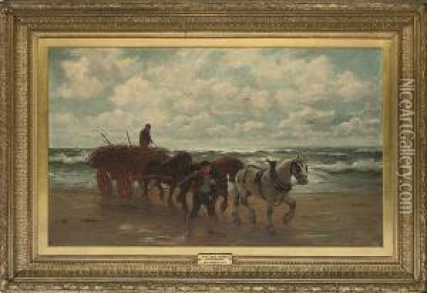 The Sea Weed Gatherers Oil Painting - Phillip Richard Morris