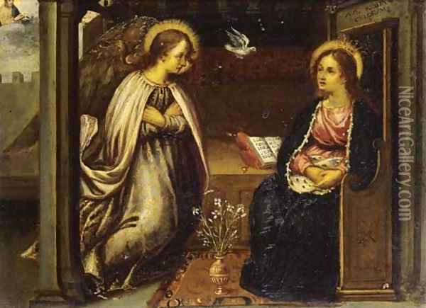 The Annunciation 4 Oil Painting - Denys Calvaert