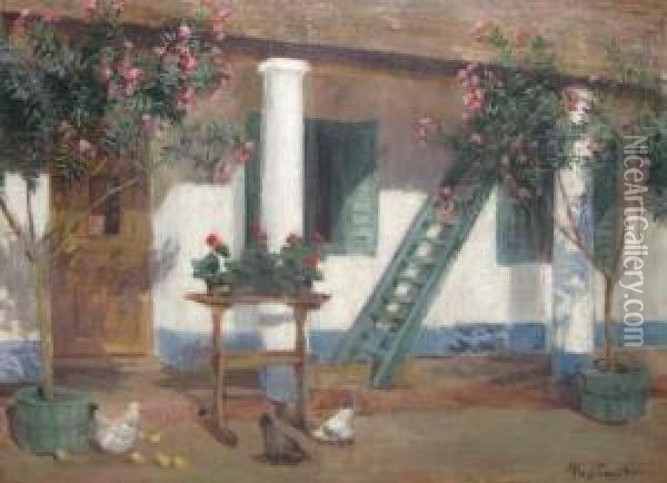 In Fata Casei Oil Painting - Emil Pap