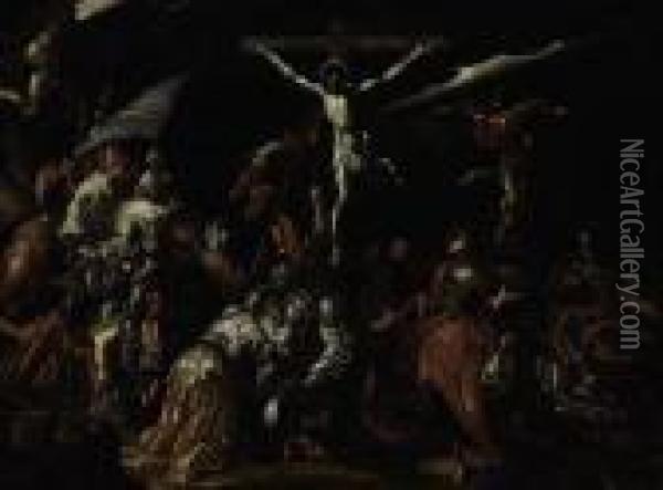 The Crucifixion Oil Painting - Abraham Bloemaert