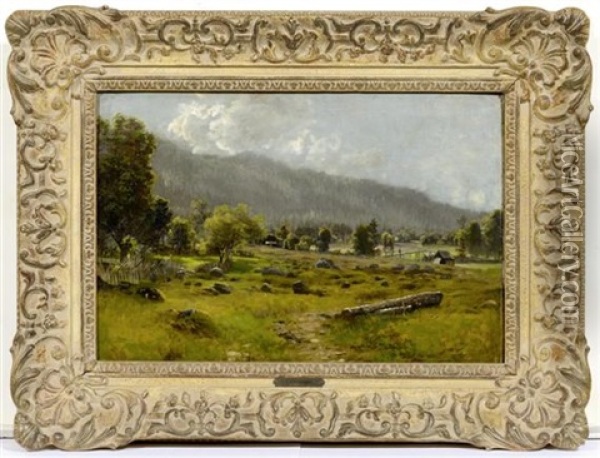 Landschaft In Den Bergen Oil Painting - Ludwig Correggio