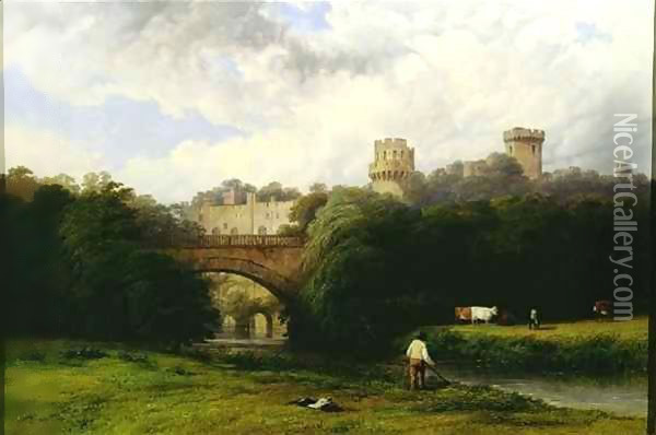 Warwick Castle Oil Painting - Thomas Baker