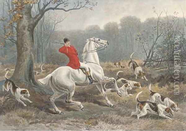 Fore's Hunting incidents Oil Painting - William H. Hopkins