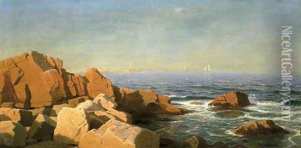 Sunny Afternoon, Newport, Rhode Island Oil Painting - William Stanley Haseltine