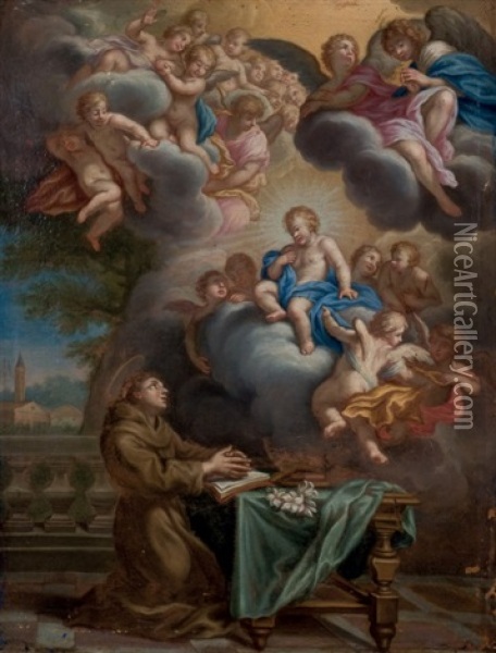 Santo En Oracion Oil Painting - Carlo Maratta