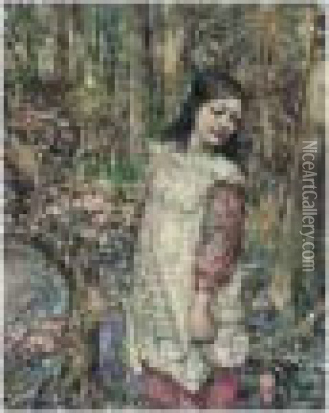 Spring Oil Painting - Edward Atkinson Hornel