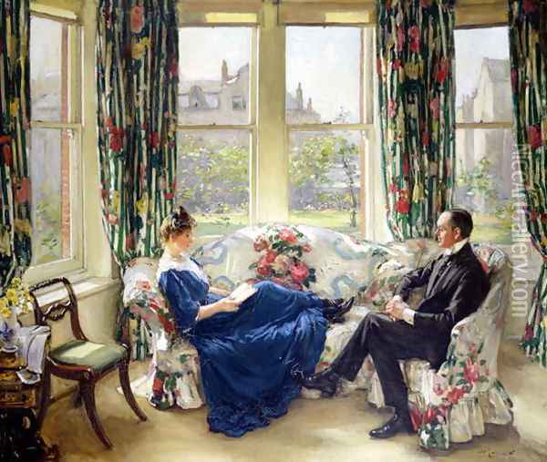 The Morning Room, c.1907 Oil Painting - Sir Walter Russell