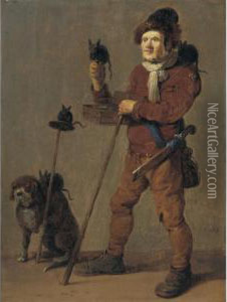 The Rat Catcher Oil Painting - Pieter de Bloot