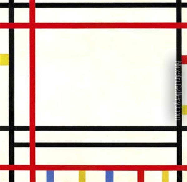 New York/boogie Woogie Oil Painting - Piet Mondrian