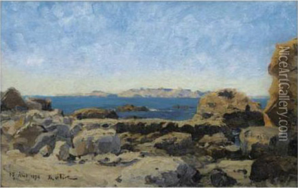 Marseille, La Rade Oil Painting - Jean-Baptiste Olive