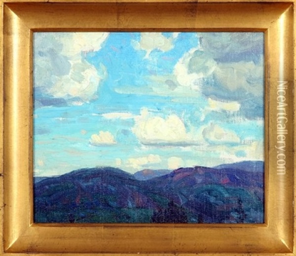 Clouds Oil Painting - John Fabian Carlson