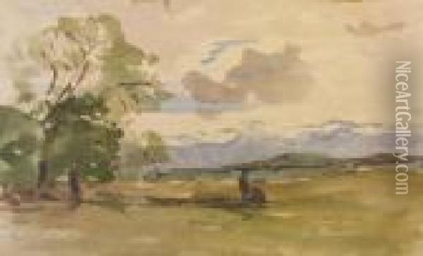 Pyrennees Golf Links Oil Painting - Nathaniel Hone