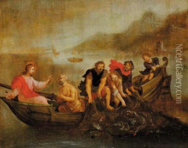 Pesca Miracolosa Oil Painting - Frans II Francken